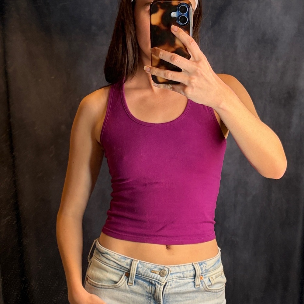 Women's Deep Purple Crop Top